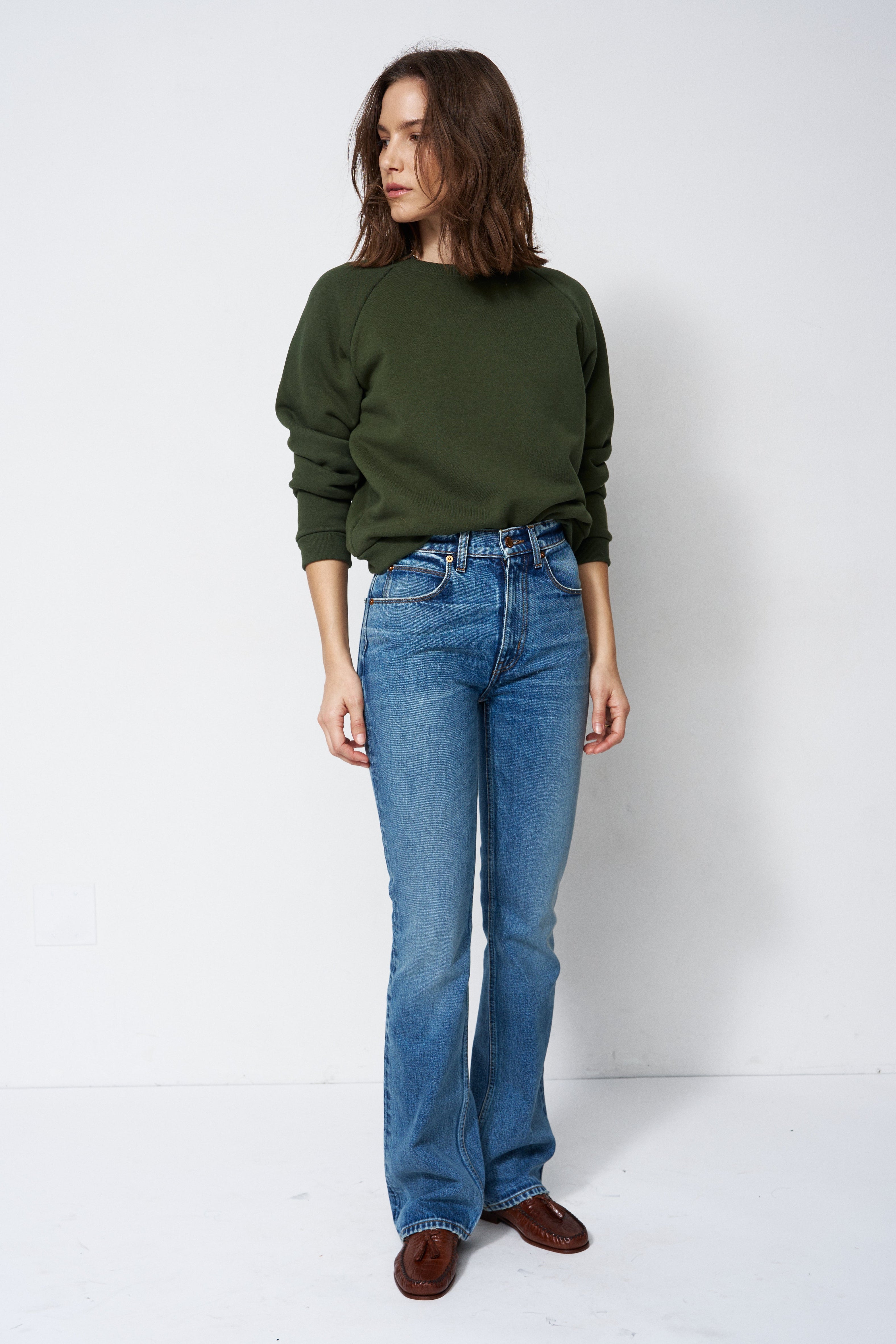 The Daily Sweatshirt in Pine