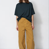 The Cotton Draped Tee in Jade