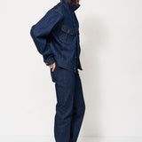 The Slim Stovepipe Jean in Raw Rinse