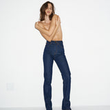 The Slim Stovepipe Jean in Raw Rinse