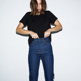 The Slim Stovepipe Jean in Raw Rinse