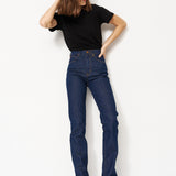 The Slim Stovepipe Jean in Raw Rinse