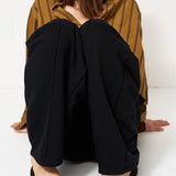 The Pintuck Track Pant in Black