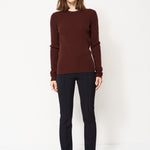The Rib Slim Sweater in Cinnamon
