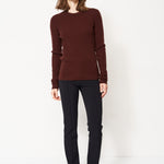The Rib Slim Sweater in Cinnamon
