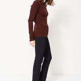 The Rib Slim Sweater in Cinnamon