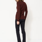 The Rib Slim Sweater in Cinnamon