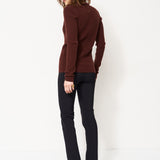 The Rib Slim Sweater in Cinnamon
