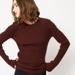 The Rib Slim Sweater in Cinnamon