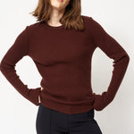 The Rib Slim Sweater in Cinnamon