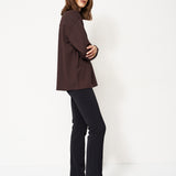 The Seamed Stiletto Boot in Deep Espresso
