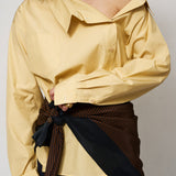The Border Silk Scarf in JH Signature Stripe
