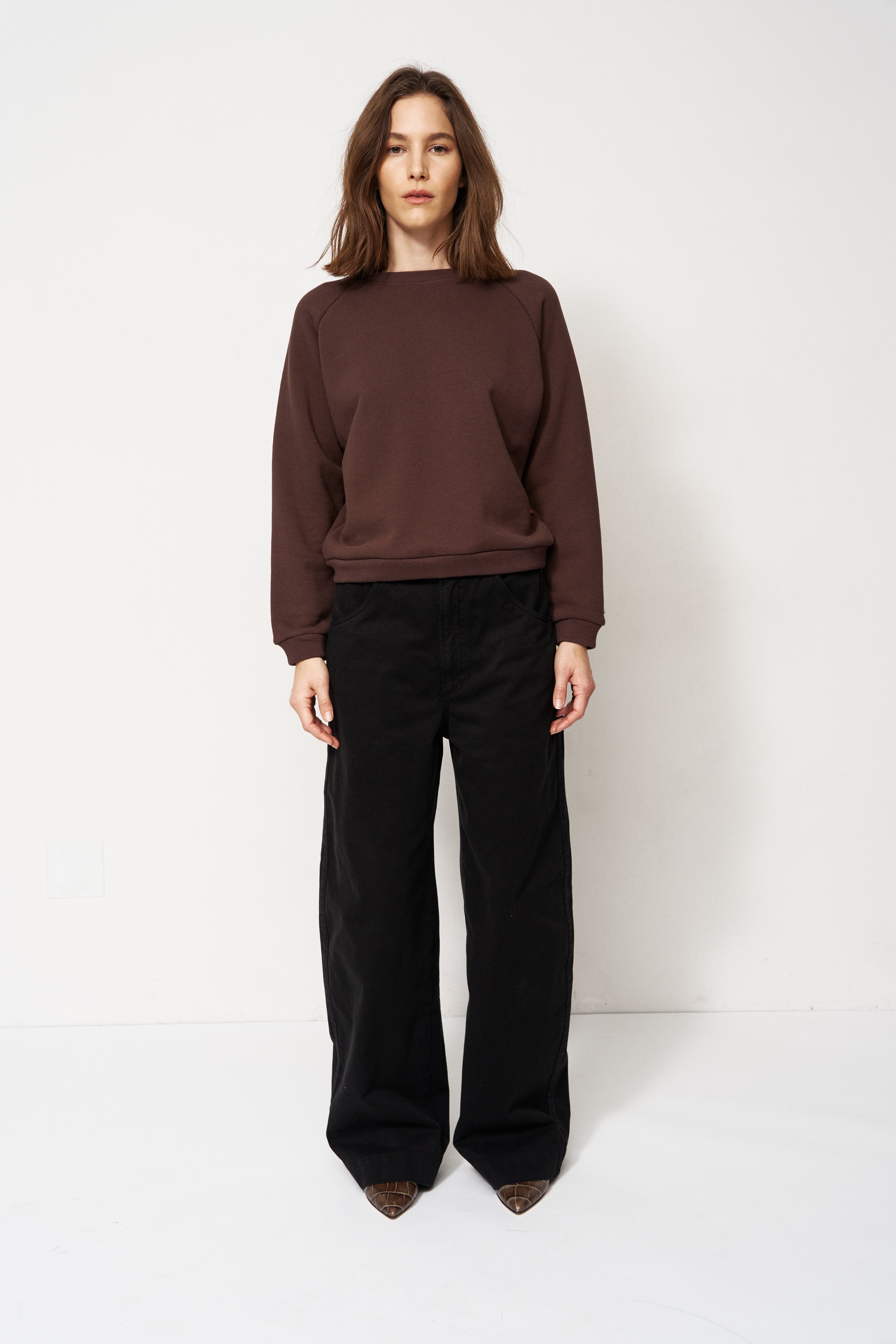 The Daily Sweatshirt in Brown