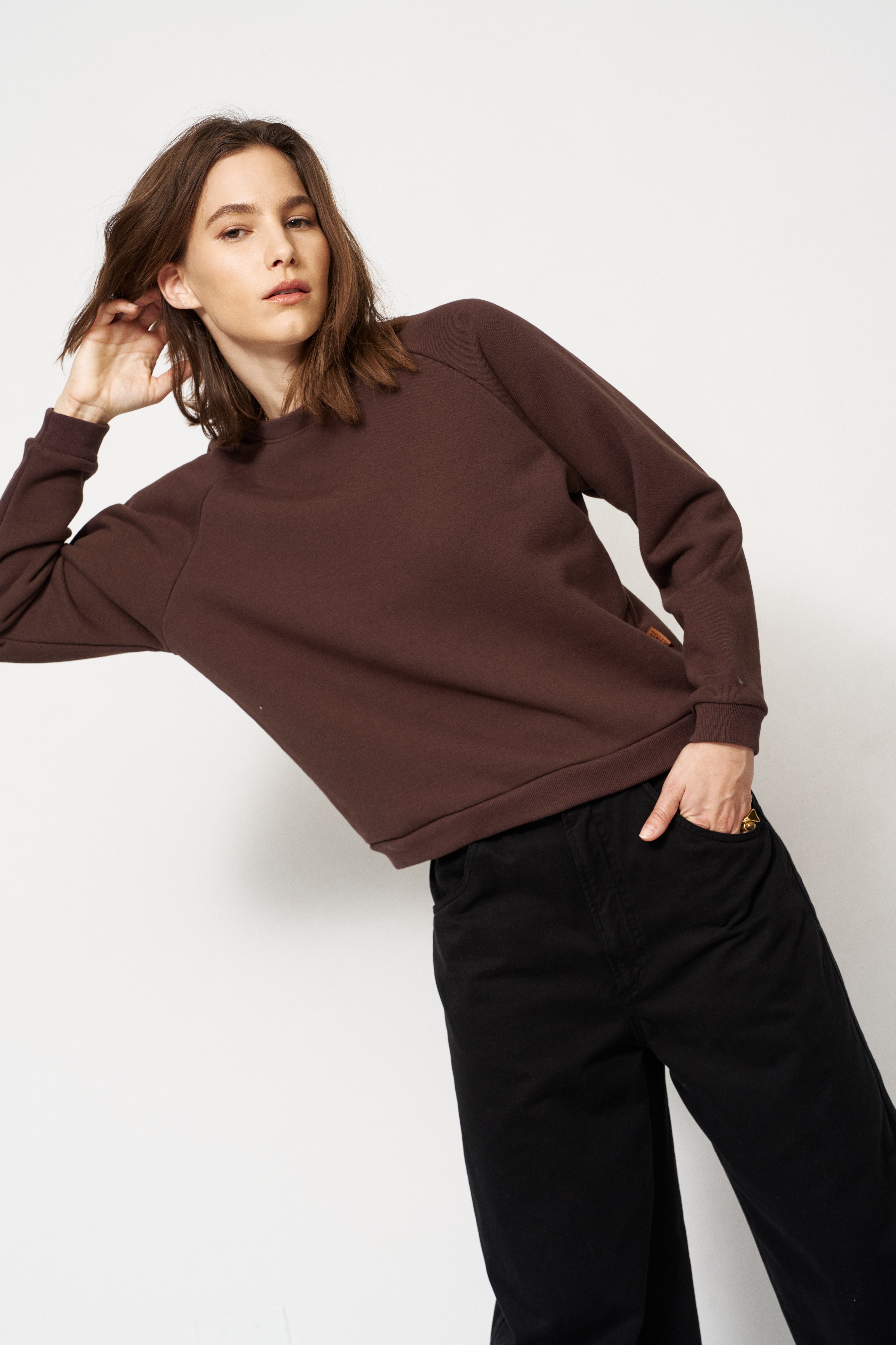 The Daily Sweatshirt in Brown