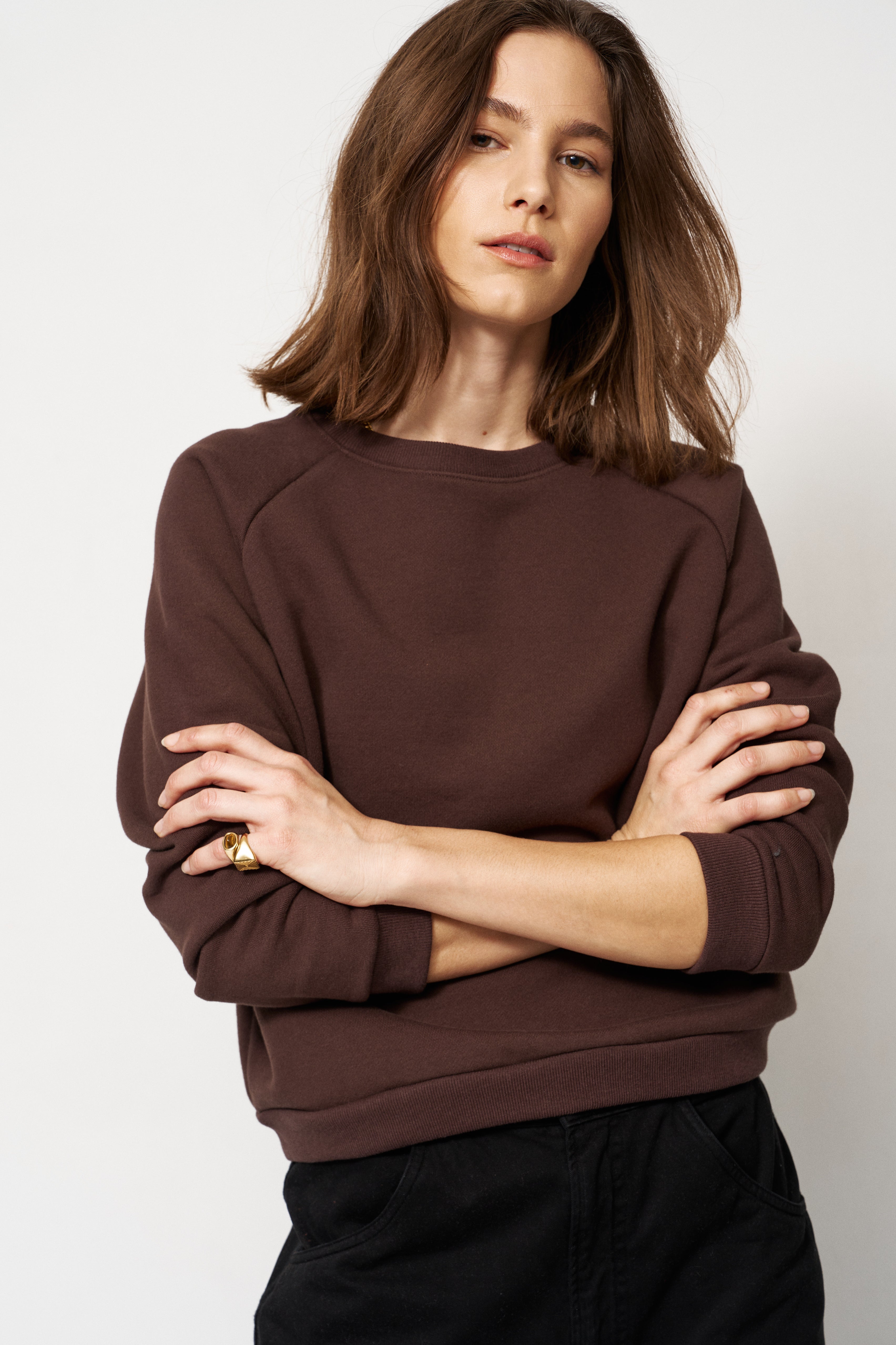 The Daily Sweatshirt in Brown