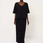 The V Tee in Black