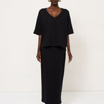 The Column Skirt in Black
