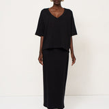 The Column Skirt in Black