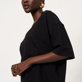 The V Tee in Black
