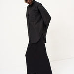 The Column Skirt in Black
