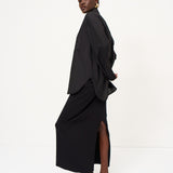 The Column Skirt in Black