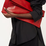 The Document Clutch in Red Snake