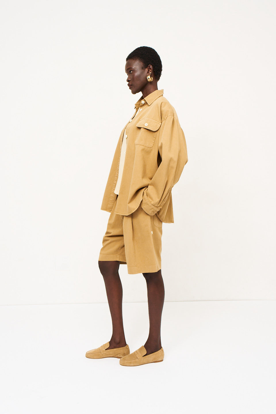The Unlined Penny Loafer in Ambra