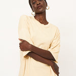 The Draped Tee in Butter