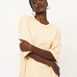 The Draped Tee in Butter
