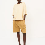 The Draped Tee in Butter