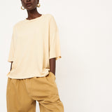 The Draped Tee in Butter