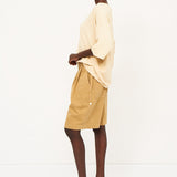 The Draped Tee in Butter