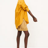 The Pleat Short in Tan