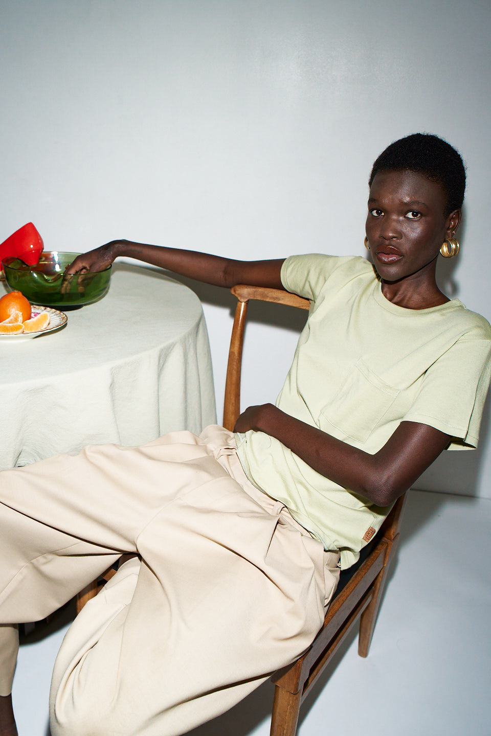 The Pocket Tee in Pistachio