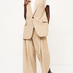 The Gaucho Pleat in Tan