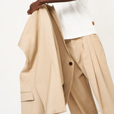 The Vested Blazer in Tan