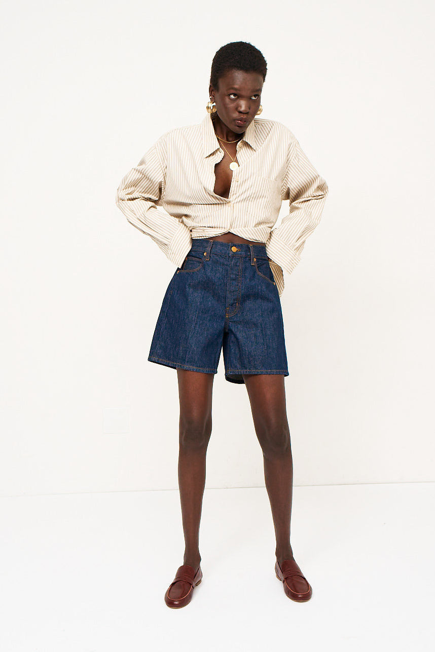 The Tailor Short in Raw Rinse