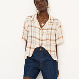 The Fields Shirt in Natural Plaid