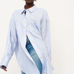 The Artist Shirt in Baby Blue Stripe