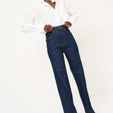 The Crease Jean in Raw Rinse