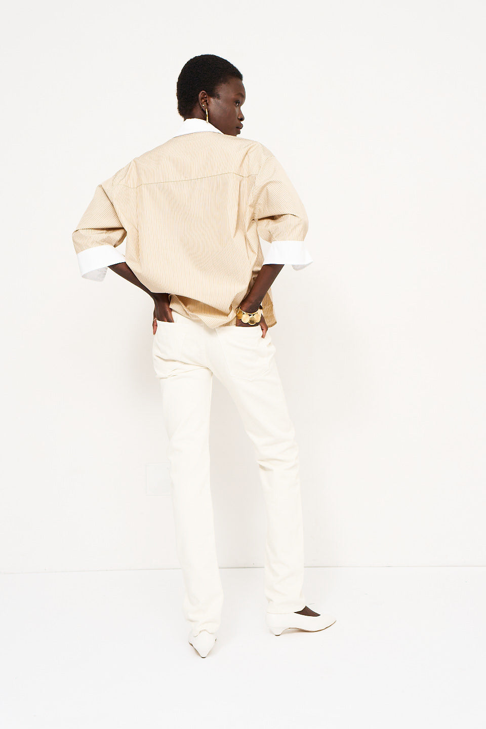 The Popover in Honey Stripe