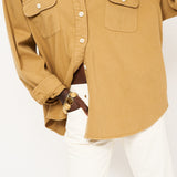 The Big Shirt in Tan