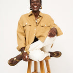 The Big Shirt in Tan