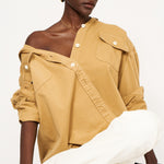 The Big Shirt in Tan