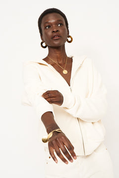 The Bird Hoodie in Ecru