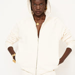The Bird Hoodie in Ecru