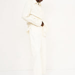 The Baggy Painter Crop in Ecru