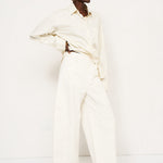 The Baggy Painter Crop in Ecru