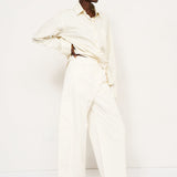 The Baggy Painter Crop in Ecru