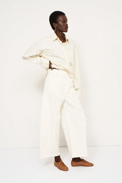 The Baggy Painter Crop in Ecru